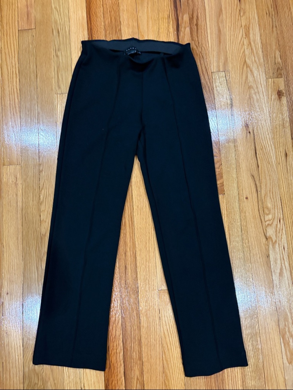 Hatch Black Straight-Leg Dress Pants